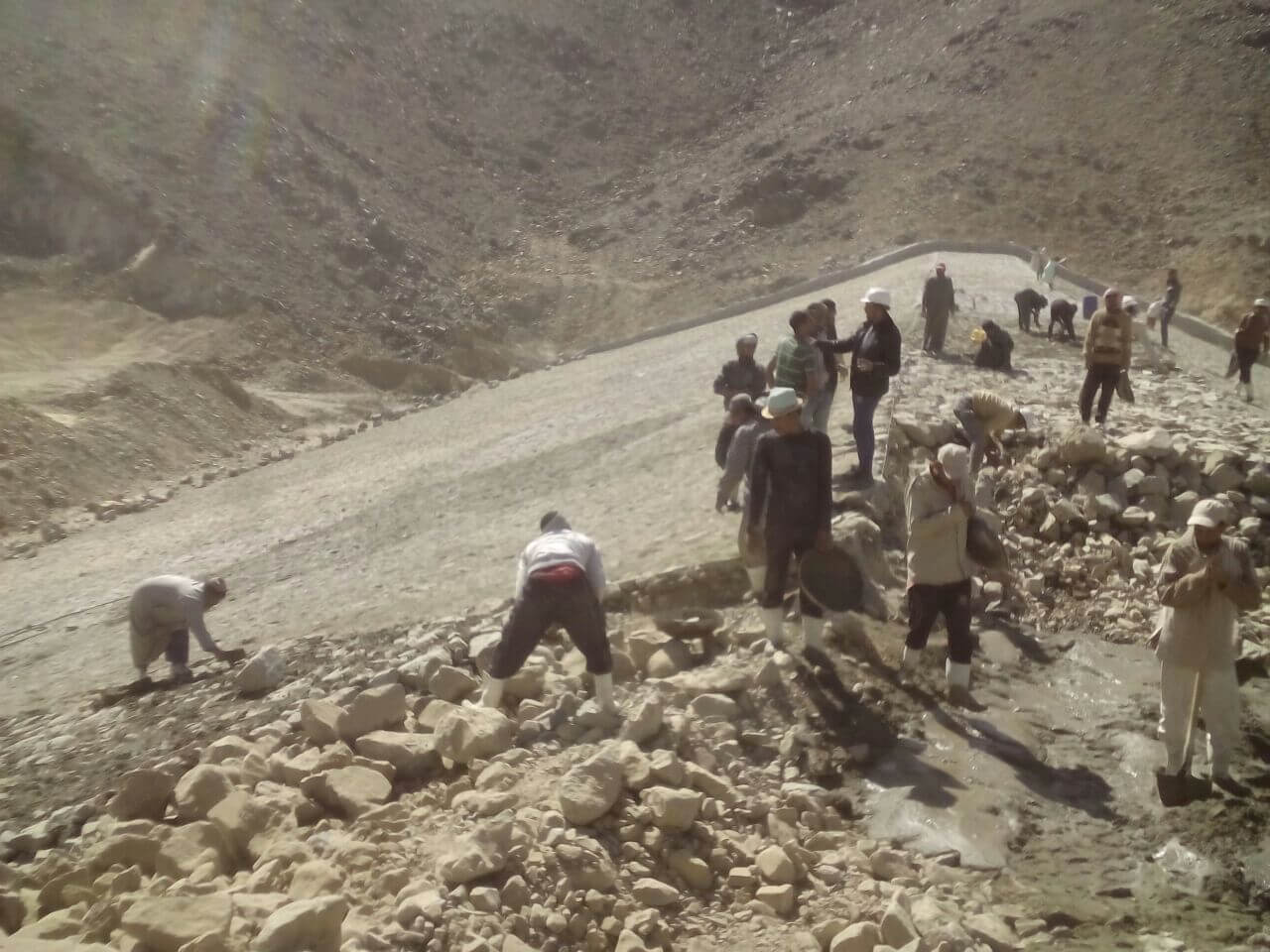 Heraa constructions Dams and lakes in Wadi Watir Complex project